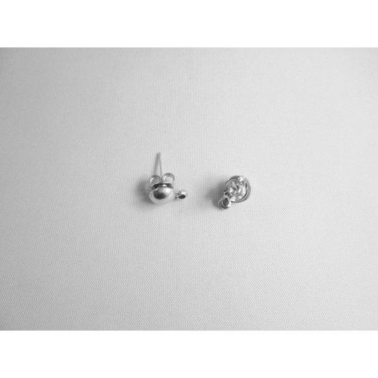 Half ball stud earrings