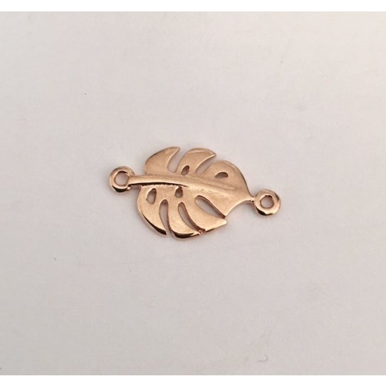 Intercalaire feuille de monstera en argent ou en or ou en Or rose