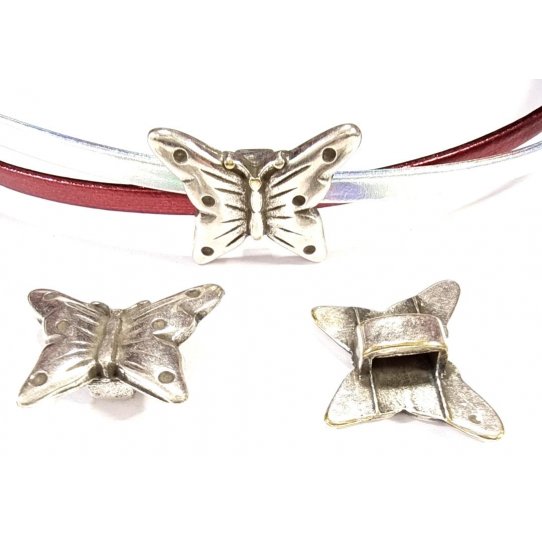 Passant papillon pour cuir plat 6mm