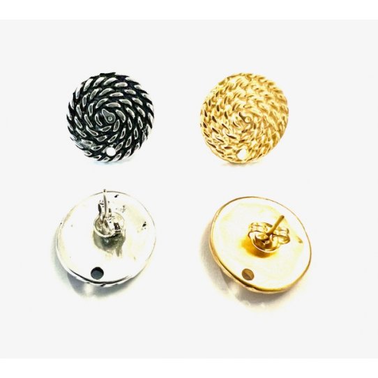 spirals stud earrings 