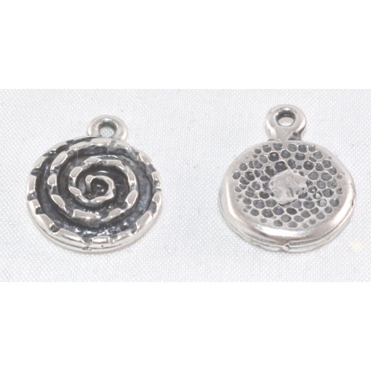 Pendant - spiral medal medium