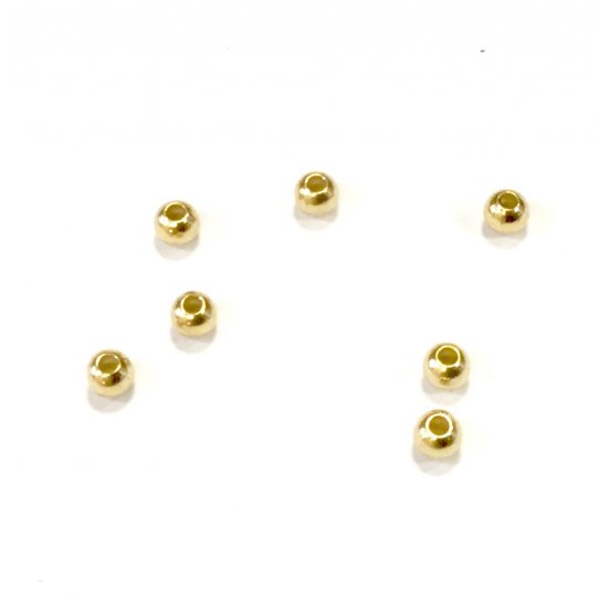 perles 4mm en laiton dores ou argent antique