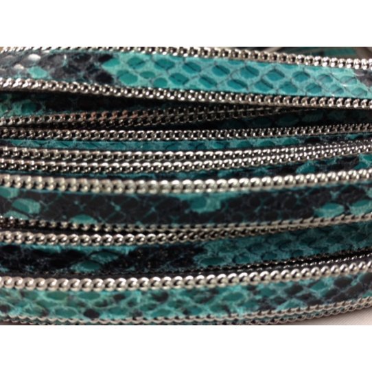 ANACONDA LEATHER WITH CHAIN 10MM - New color