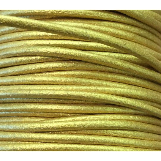 Round leather 2 mm pastel colors and metallics