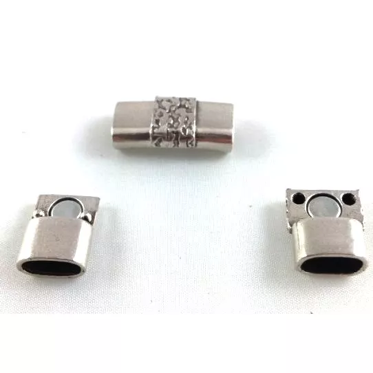 5 Fermoirs aimantés 10x4.5mm camouflage