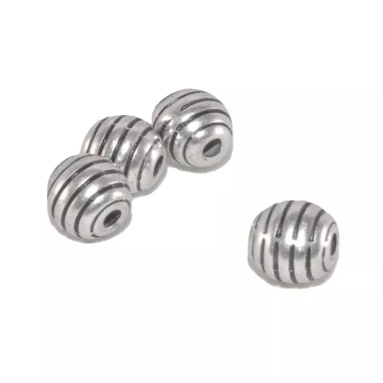 Perles striés 7mm trou 2.05mm