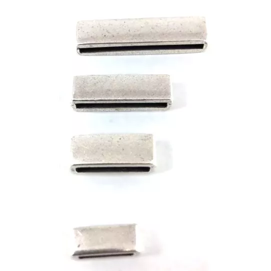 Passant 10mm en étain plaqué argent