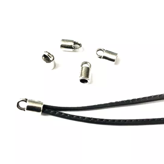 Embout de 2 mm en étain plaqué argent