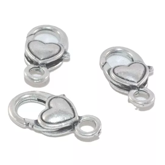 Mousquetons avec coeur lisse