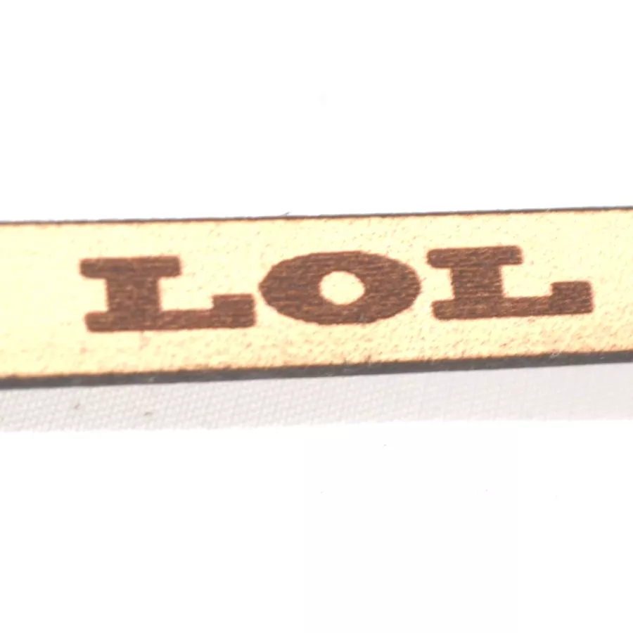 Cuir laser 5mm lol - Naturel