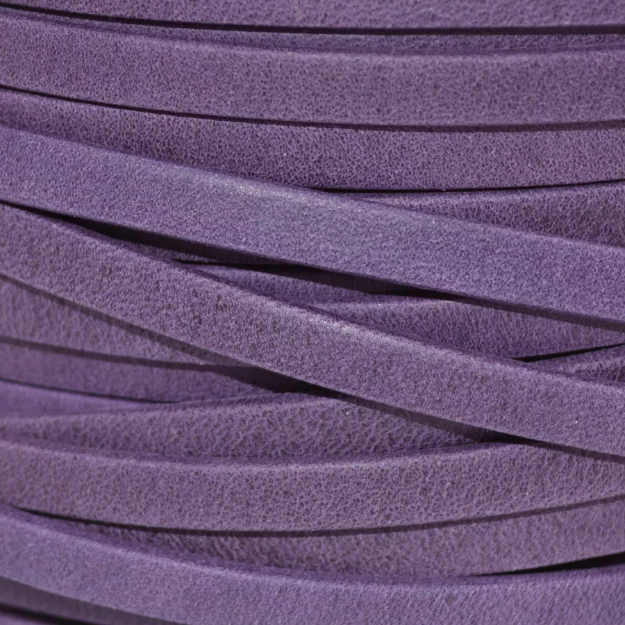 Cuir Chèvre - Plat - 5 mm - Violet clair