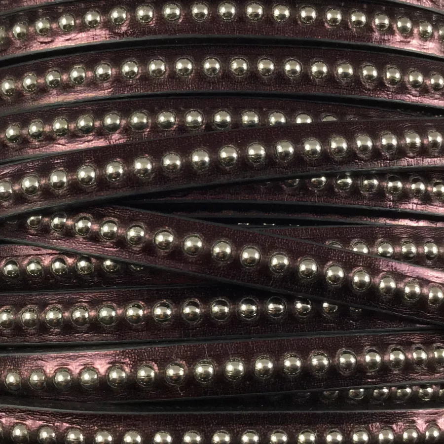 Cuir bille metalisé - Violet