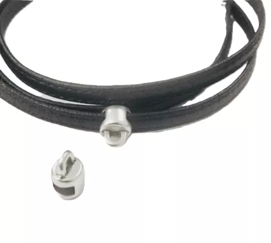Passant accroche breloque pour cuir plat 5mm