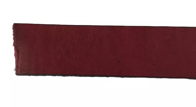 20 CM  de Cuir de veau en  20mm - Bordeaux
