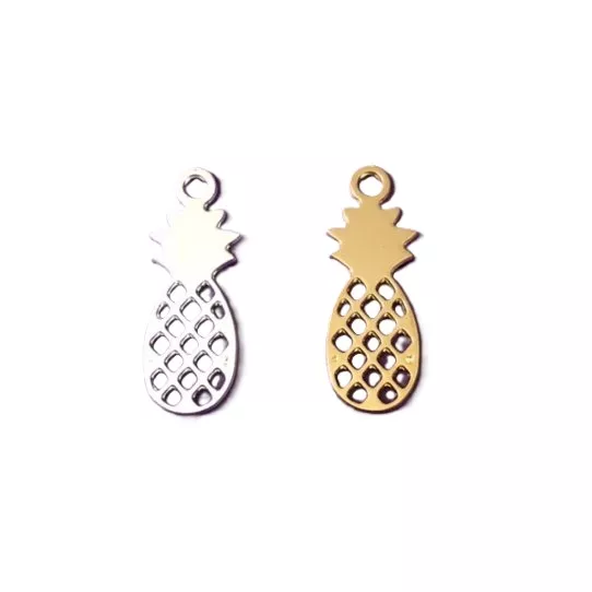 Pendant Ananas en laiton plaqué en France - Argent