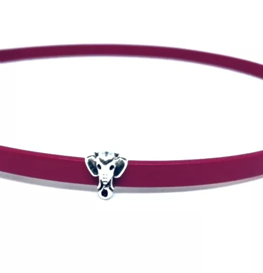 Passant éléphant pour cuir 5mm plat