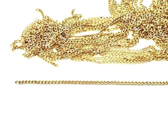 Chaine acier doré gourmette 3.2mm