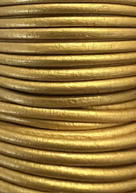 Cuir de veau rond en 3mm