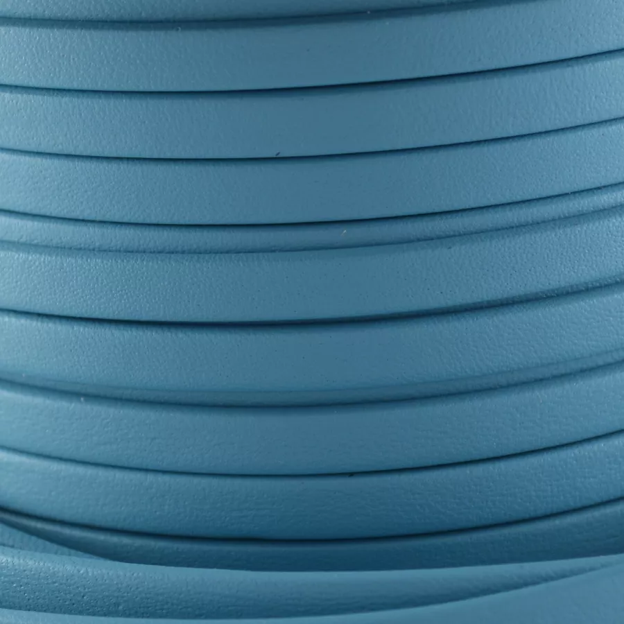 Cuir Chèvre - Plat - 5 mm - Bleu ciel