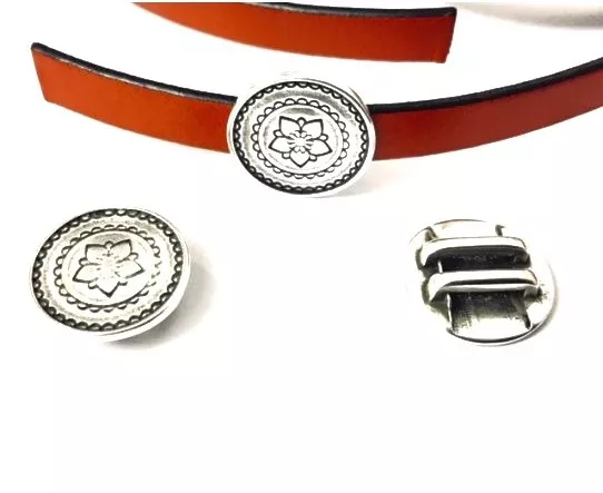 Passant pour cuir 10 mm avec motif