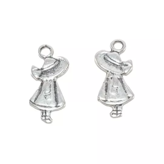 Pendant petite fille avec chapeau