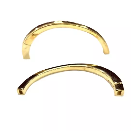 Demi jonc aimanté doré pour cuir 3mm