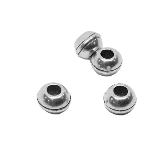 Perles en zamac de 8mm trou 3.70mm