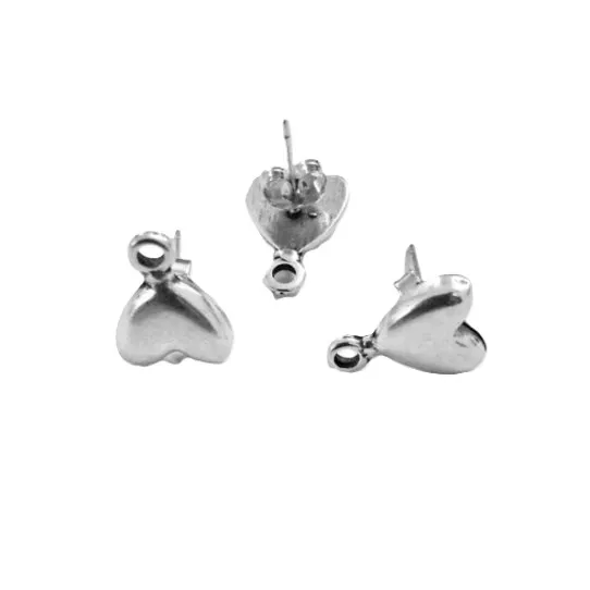 Boucle d'oreille en forme de coeur