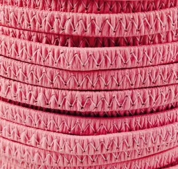 Cuir chèvre elastique 5mm - Rose