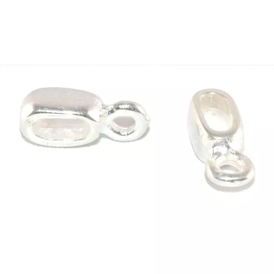 Accroche breloque pour cuir 5 mm plat