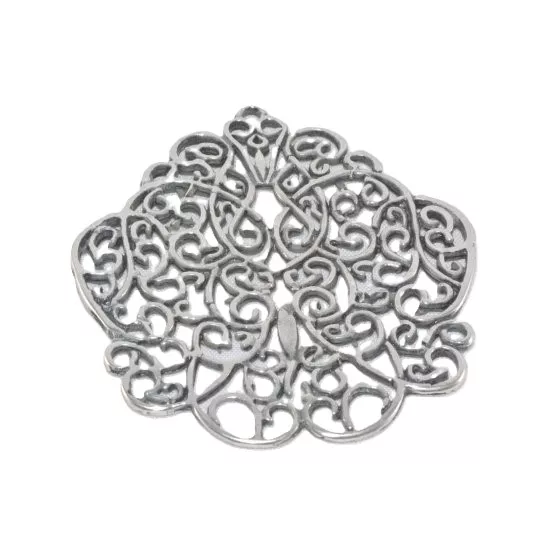 Pendant medaille filigranné