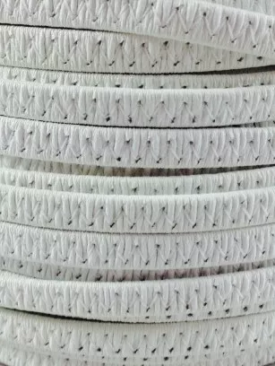 Cuir chèvre elastique 5mm - Blanc