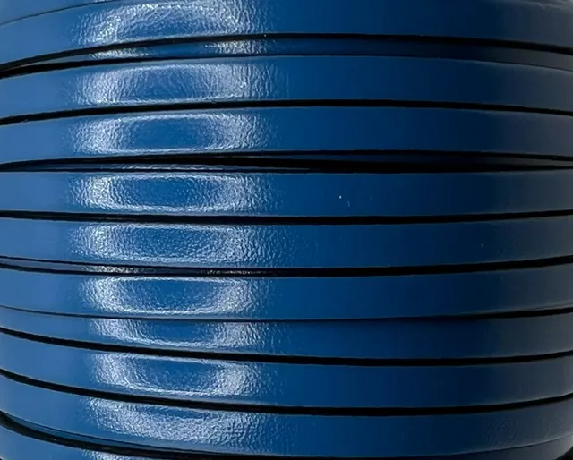 Cuir de veau 5mm-nouvelles couleurs - Bleu azur