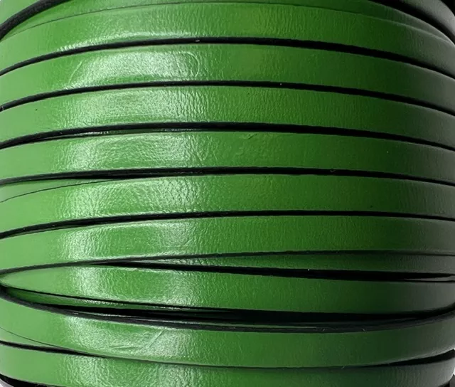 Cuir de veau 5mm-nouvelles couleurs - Vert pistache