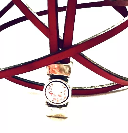 Intercalaire / passant avec strass pour créer bracelet ou bague 6mm