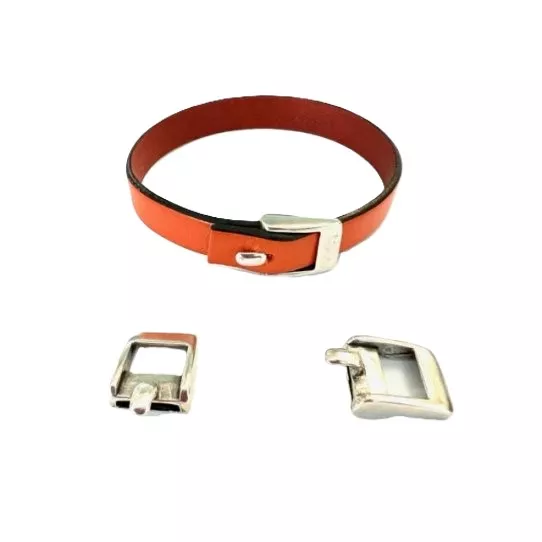 Fermoir crochet ajustable pour cuir10mm