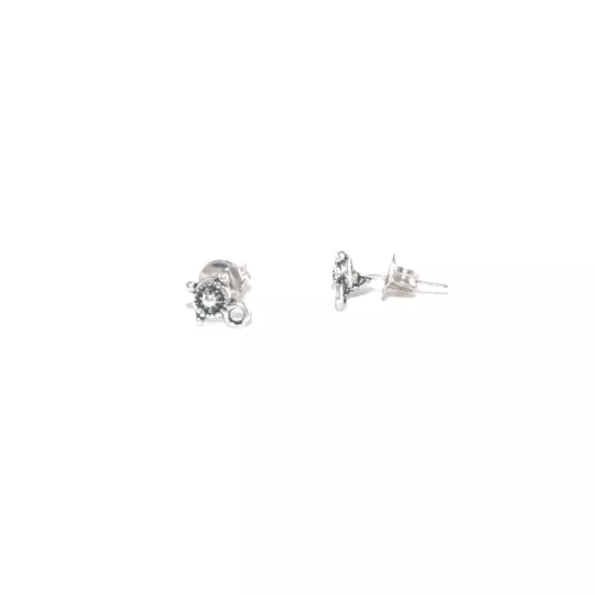 Boucles d'oreille avec anneau accroche breloque