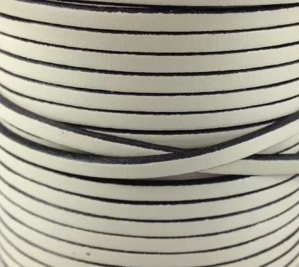 1m Cuir de veau 3mm plat-NOUVELLES COULEURS - Beige