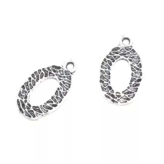 Pendant médaille ovale mordoré