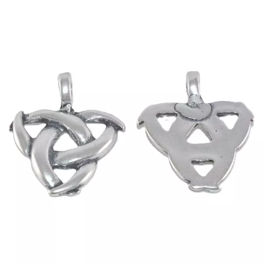 Pendant triangle avec motif abstrait