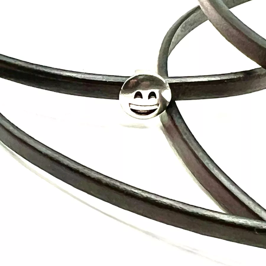 Passant emoticone 6mm en étain