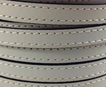 Cuir de veau cousu 10mm-nouvelles couleurs - Beige