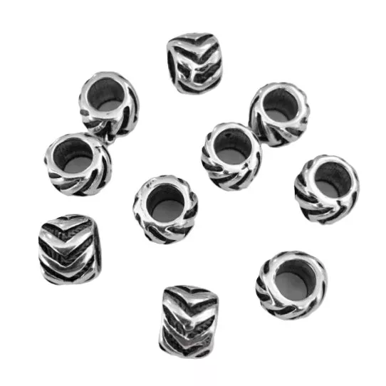 Perles de 8mm chevron trou : 4.60mm