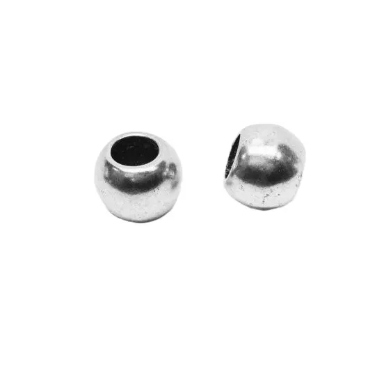 Perles 13mm forme arrondie et bombée trou 6.20mm
