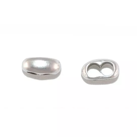 Passant double pour cuir rond 4mm