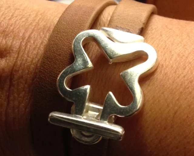 3 Fermoirs boucle pour cuir plat 10mm