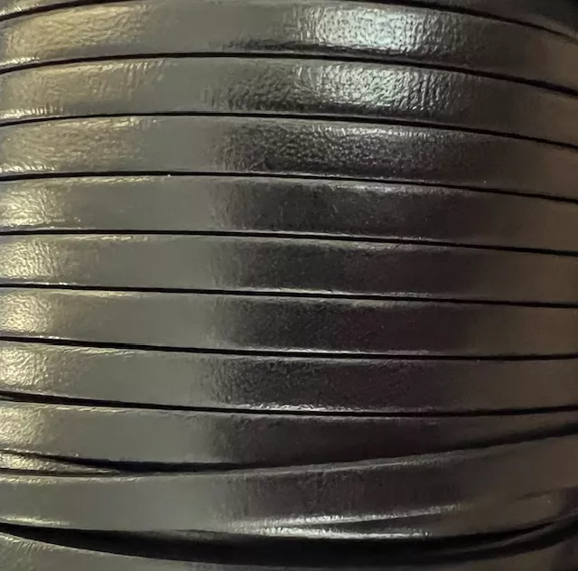 Cuir de veau 5mm-nouvelles couleurs - Noir