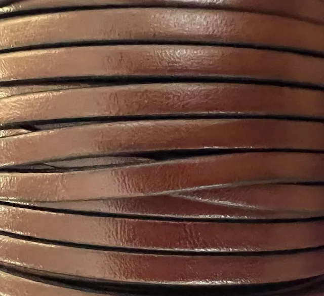 Cuir de veau 5mm-nouvelles couleurs - Marron foncé