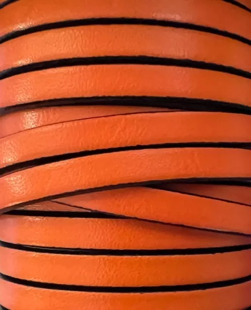 Cuir de veau 5mm-nouvelles couleurs - Orange