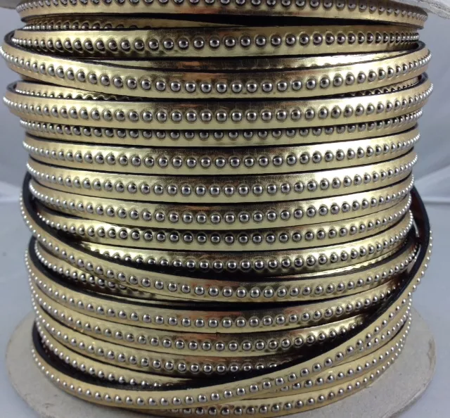 Cuir bille metalisé - Or